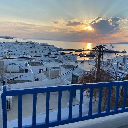 Elenitas Town House With Veranda And Sea View Mykonos Town Bagian luar foto